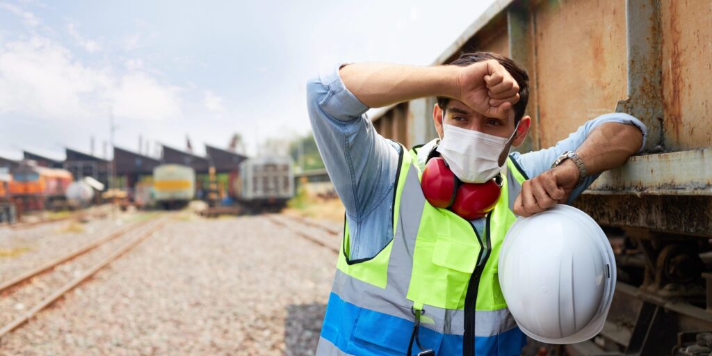 Arbeit bei der Hitze