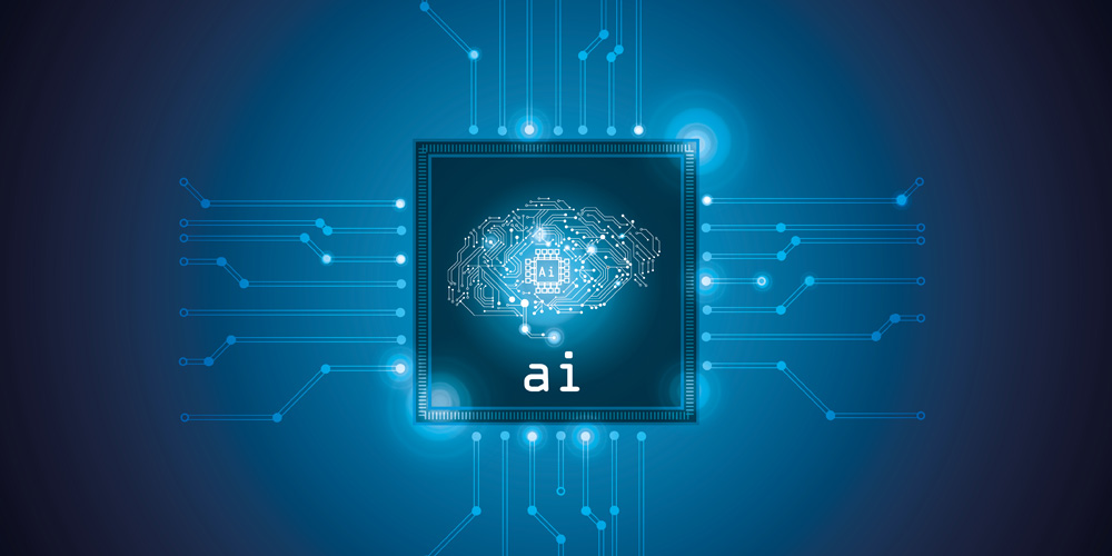 Grafik eines Chips mit AI-Beschriftung.
