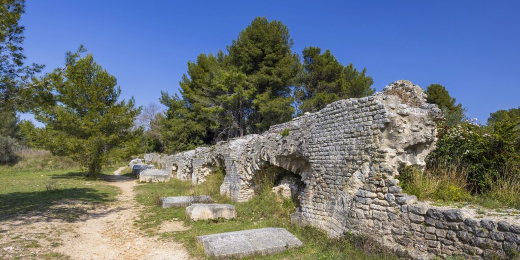 Überreste des Barbegal-Aquädukts