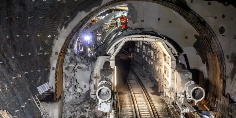 Ausgezeichnete Technik: Tunnelumbau im Zugbetrieb